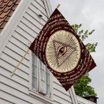 Eye of Providence Symbol Print House Flag