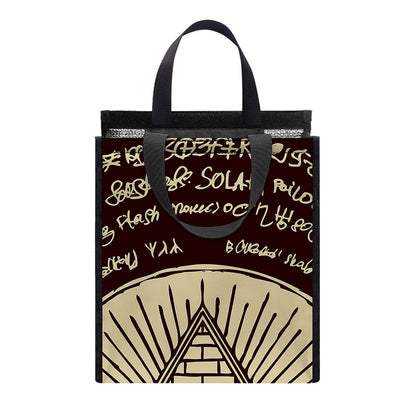 Eye of Providence Symbol Print Insulated Lunch Tote