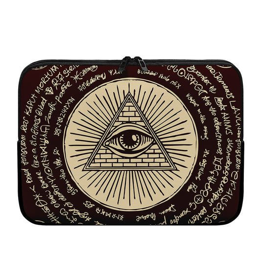 Eye of Providence Symbol Print Laptop Sleeve
