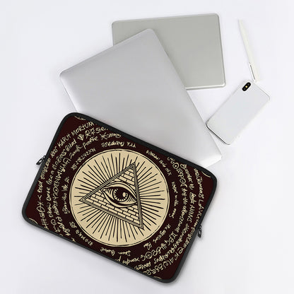 Eye of Providence Symbol Print Laptop Sleeve