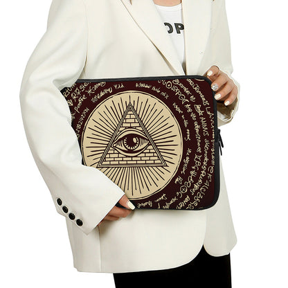 Eye of Providence Symbol Print Laptop Sleeve