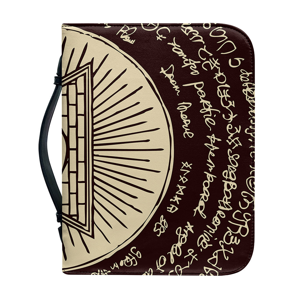 Eye of Providence Symbol Print Leather Bible Cover