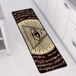 Eye of Providence Symbol Print Long Kitchen Mat