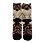 Eye of Providence Symbol Print Long Socks