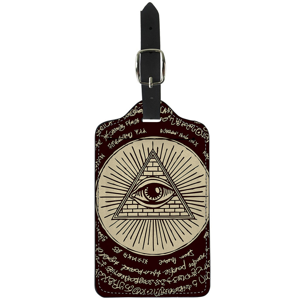 Eye of Providence Symbol Print Luggage Tag
