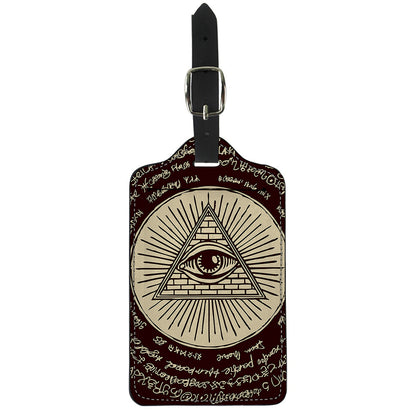 Eye of Providence Symbol Print Luggage Tag