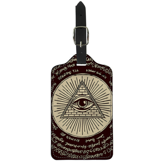 Eye of Providence Symbol Print Luggage Tag