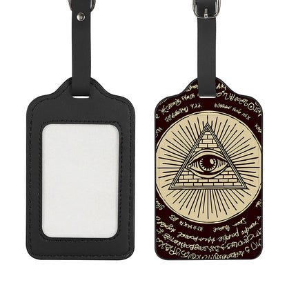 Eye of Providence Symbol Print Luggage Tag