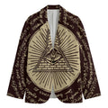 Eye of Providence Symbol Print Men's Blazer