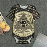 Eye of Providence Symbol Print Men's Bodysuit