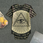 Eye of Providence Symbol Print Men's Bodysuit