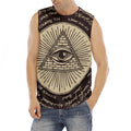 Eye of Providence Symbol Print Men's Fitness Tank Top
