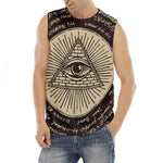 Eye of Providence Symbol Print Men's Fitness Tank Top