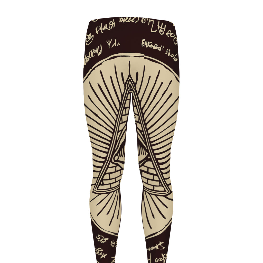Eye of Providence Symbol Print Men's leggings