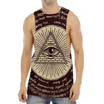 Eye of Providence Symbol Print Men's Muscle Tank Top