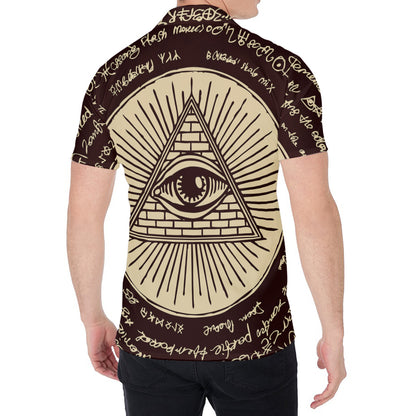 Eye of Providence Symbol Print Men's Shirt