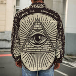 Eye of Providence Symbol Print Men's Shirt Jacket