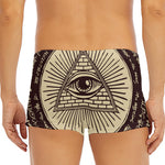 Eye of Providence Symbol Print Men's Short Boxer Briefs
