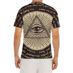 Eye of Providence Symbol Print Men's Short Sleeve Rash Guard