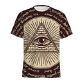 Eye of Providence Symbol Print Men's Athletic T-Shirt
