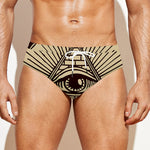 Eye of Providence Symbol Print Men's Swim Briefs