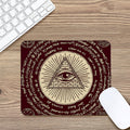 Eye of Providence Symbol Print Mouse Pad