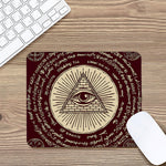 Eye of Providence Symbol Print Mouse Pad