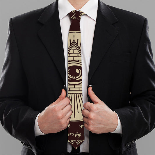 Eye of Providence Symbol Print Necktie