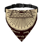 Eye of Providence Symbol Print Over The Collar Dog Bandana