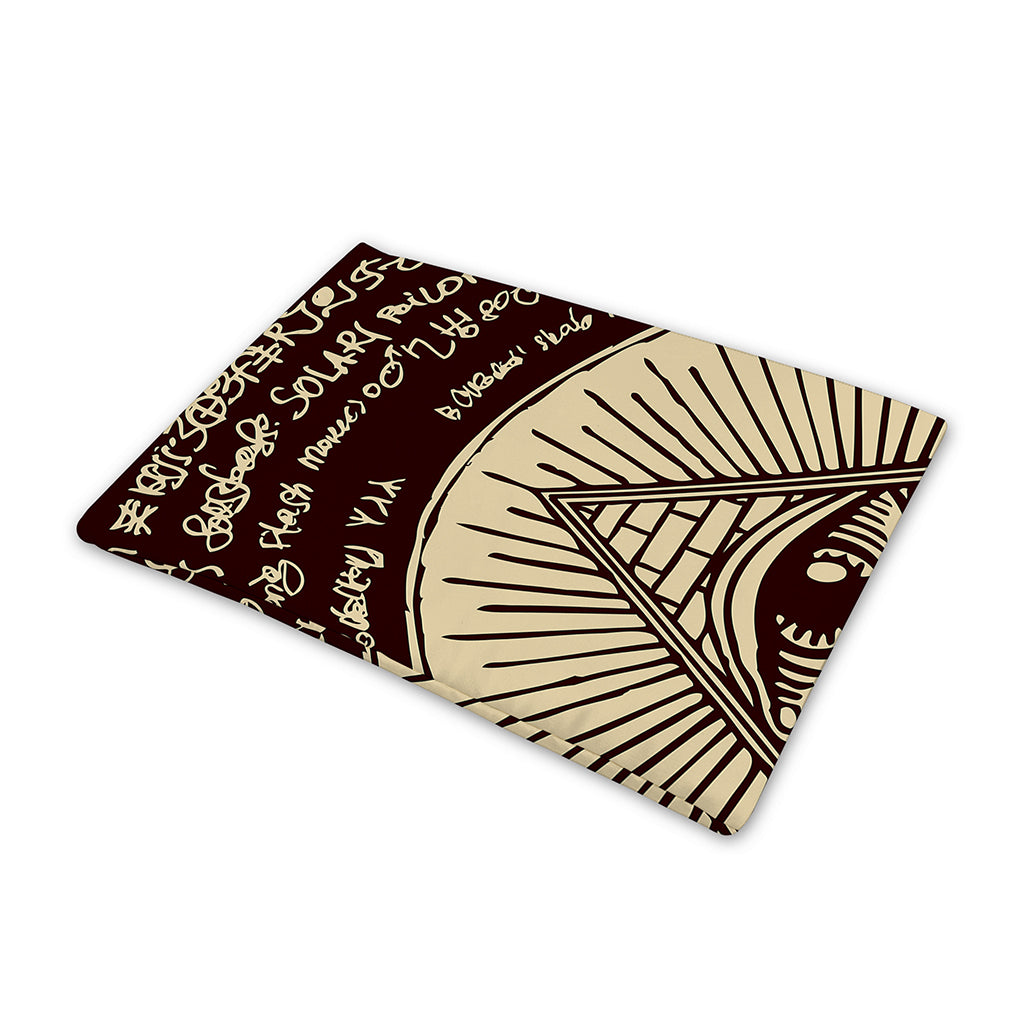 Eye of Providence Symbol Print Pet Cooling Mat Cover