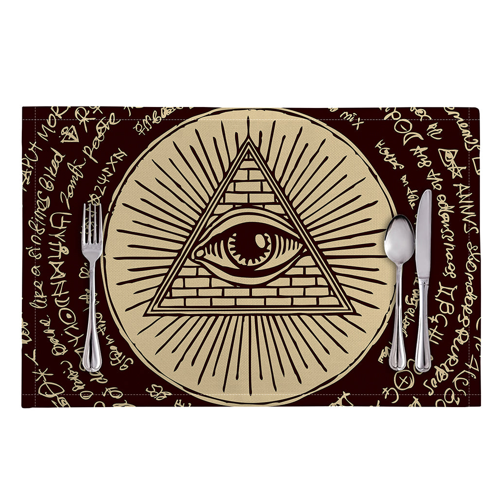 Eye of Providence Symbol Print Placemat