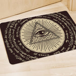 Eye of Providence Symbol Print Polyester Doormat