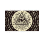 Eye of Providence Symbol Print Polyester Flag