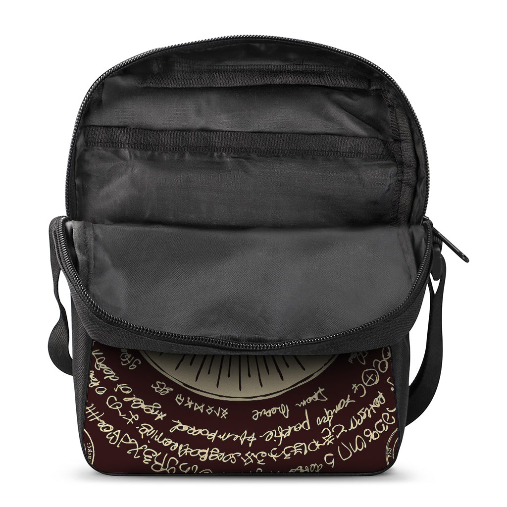 Eye of Providence Symbol Print Rectangular Crossbody Bag