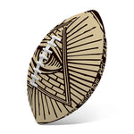 Eye of Providence Symbol Print Rugby Ball