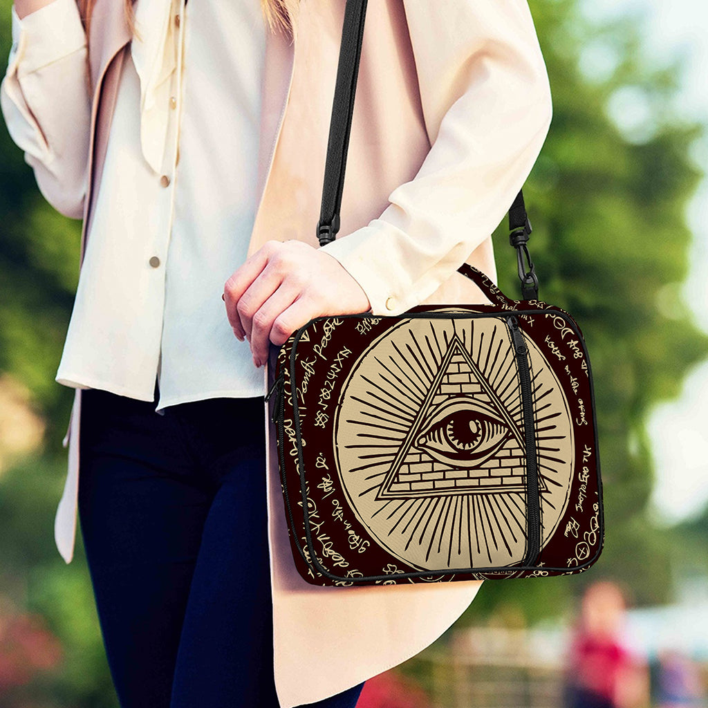 Eye of Providence Symbol Print Shoulder Strap Bible Bag