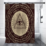 Eye of Providence Symbol Print Shower Curtain