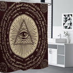 Eye of Providence Symbol Print Shower Curtain