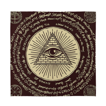 Eye of Providence Symbol Print Silk Bandana