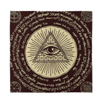 Eye of Providence Symbol Print Silk Bandana