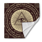 Eye of Providence Symbol Print Silk Bandana