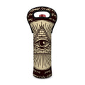 Eye of Providence Symbol Print Single Neoprene Wine Tote
