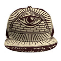Eye of Providence Symbol Print Snapback Cap