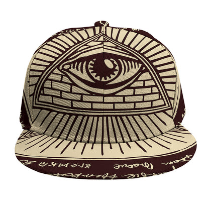 Eye of Providence Symbol Print Snapback Cap