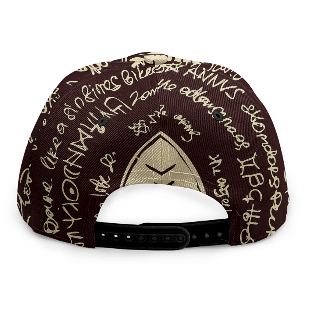 Eye of Providence Symbol Print Snapback Cap