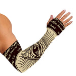 Eye of Providence Symbol Print Sun Protection Arm Sleeves
