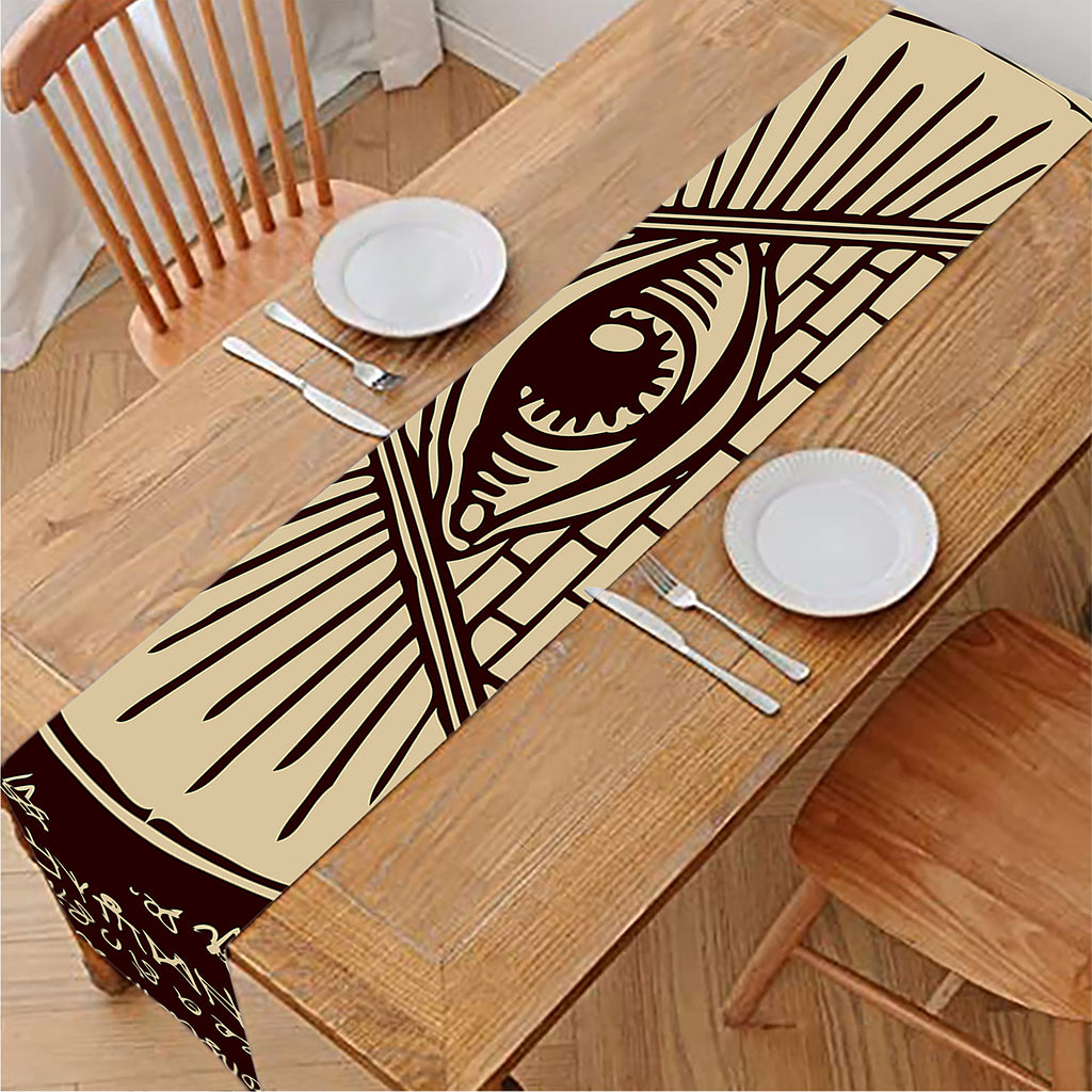 Eye of Providence Symbol Print Table Runner