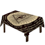 Eye of Providence Symbol Print Tablecloth