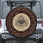 Eye of Providence Symbol Print Tire Cover With Camera Hole
