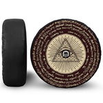 Eye of Providence Symbol Print Tire Cover With Camera Hole
